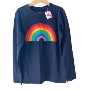 Primary NEW Rainbow Long Sleeve Tee - Navy - 10